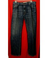 Levi&#39;s 505 Straight Fit Denim Blue Jeans Men&#39;s Size 36 X 33.5 EUC - £17.33 GBP
