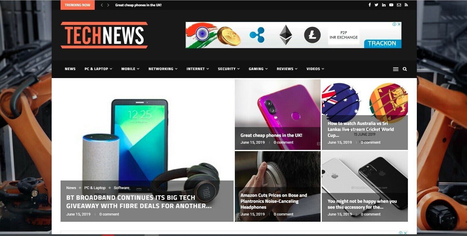 Automated Wordpress TECH NEWS Website - Turnkey Profitable Site - $23.36