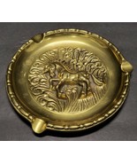 Vtg Large &amp; Super Heavy Solid Brass Unicorn Ash-Tray - $57.42