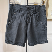 Vintage Y2K Diesel Industry Washed Black Shorts Snap Rivet Detail 28 - $46.08