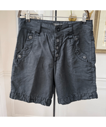 Vintage Y2K Diesel Industry Washed Black Shorts Snap Rivet Detail 28 - €39,55 EUR