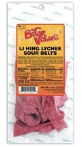 Enjoy Li Hing Lychee Sour Belts 8 Oz. (Pack Of 4 Bags) - £69.58 GBP
