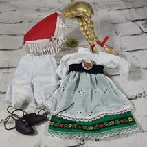 Doll Outfit and Accessories German Swiss Girl With Wig Lot  - £15.95 GBP