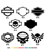 Harley Davidson Bar and Shield Vinyl Decal Sticker Car Motorcycle Mug Moto Biker - $3.46 - $11.38