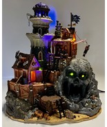 Lemax Spooky Town #65362 ISLE OF DOOM LIGHTHOUSE W/ Sounds &amp; Lights ~ Da... - £78.07 GBP