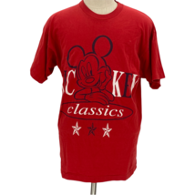 VTG Mickey Unlimited Mickey Mouse Classics Red T Shirt Size XL Stars  - £39.65 GBP