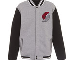 NBA Portland Trail Blazers Reversible Full Snap Fleece Jacket JHD 2 Fron... - $119.99