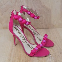 Sam Edelman Womens Heels Size 6 M Addison Suede Pink Ankle Strap Embellished - £29.65 GBP