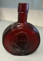 Vintage WHEATON First Edition Ruby Red President Andrew Johnson Decanter 7.5&quot; - £9.86 GBP