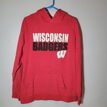 Wisconsin Badgers Mens Hoodie XL Sweatshirt Red - £12.45 GBP