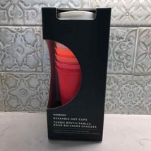 Starbucks 2019 Limited Edition Holiday Christmas Reusable Hot Cups 6 pack NEW - £30.75 GBP