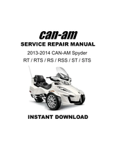 2013-2014 Can-Am Spyder RT RS ST Service Repair Manual - €13,02 EUR
