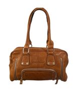 LONGCHAMP Vintage Camel Leather East-West Purse Classic Luxury Handbag *... - $345.51
