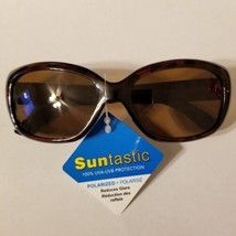 Suntastic Women&#39;s Brown Tortoise Polarized Sunglasses 100% UVA-UVB Prote... - $19.80