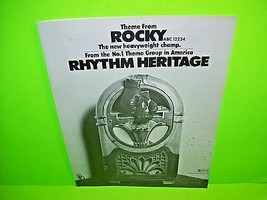 Theme From ROCKY Vintage Original 1977 Advertising Rhythm Heritage Magazine Ad - £5.46 GBP