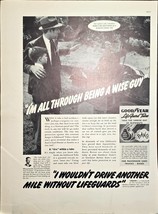 Good year Tires Lifeguards &quot;All through being a wise guy&quot;-1937 Vintage P... - $11.53