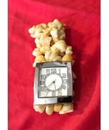 Square Watch w/ Cream Stone Bracelet Band - $19.22 CAD