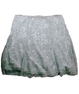 NWT Roz &amp; Ali Women&#39;s A Line Skirt Size 22 Blue Floral Lace Side Zip - $296.63 MXN