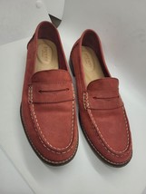 Women&#39;s Suede Leather Sperry Loafers 9.5 Red Rust - £22.94 GBP