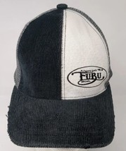 Vintage FUBU Trucker Hat Snapback Baseball Cap Corduroy Mesh Black White... - $19.39