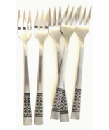 Rogers Korea CASA VISTA Stainless 5 Cocktail Seafood Forks 6.25&quot;L - $11.69