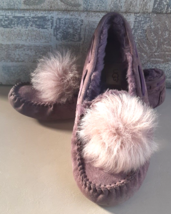 UGG Australia Uggs Womens Dakota Pom Pom Sheepskin Slippers Size 8 Shoes U7 - £23.48 GBP
