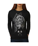 Wellcoda North Viking Warrior Womens Long Sleeve T-shirt, Battle Casual ... - £19.11 GBP