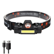 Waterproof headlamp, XPE + COB, USB rechargeable, travel, routes - £9.34 GBP