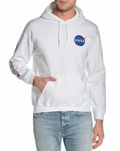 Riot Society NASA Graphic Drawstring Hoodie White - Made In USA, Sz S, New! - $452.56 MXN