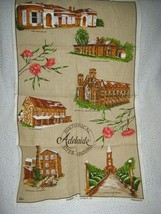 Historical Sites Around Adelaide Linen Tea Towel - £8.53 GBP