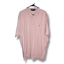 Polo Ralph Lauren Shirt Men&#39;s 2XL XXL Pink Blue Pony Short Sleeve Casual  - $21.95