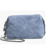 Tory Burch Fleming Suede Faux Denim Chain Small Crossbody Bag ~NWT~ - $292.05