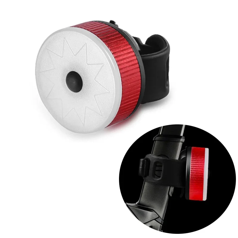 LED Bicycle TailLight Rechargeable USB Wheel Up Bicycle Lights Waterproof - £8.59 GBP