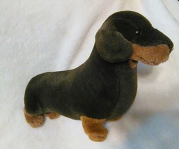 Plush Stuffed Animal Hard to Find Dark Brown Dakin Wiener Dog  - £27.45 GBP