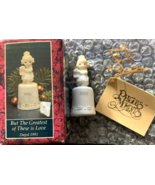 Precious Moments 1992 Porcelain 2.5&quot; Thimble But The Greatest Of 527718 - $307.64 MXN