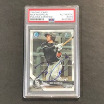 2018 Bowman Draft Chrome #BDC-38 Nick Madrigal Signed Card PSA Slabbed Auto Whit - $79.99