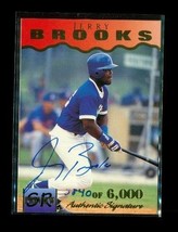 1995 Signature Rc Preview Autograph Baseball Card #4 Jerry Brooks Dodgers Le - £7.94 GBP