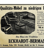 1945 WW2 German-USA Furniture Store Advertisement Eckhardt Berman NYC C94D - $28.11 CAD