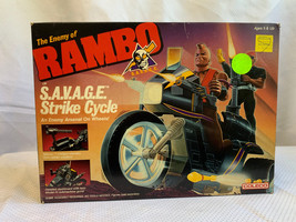 1986 Coleco Enemy of Rambo &quot;S.A.V.A.G.E. STRIKE CYCLE&quot; Vehicle Factory Sealed - £198.28 GBP