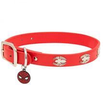 Spider-Man Logo 11-15&quot; Neck Dog Collar Red - £23.70 GBP