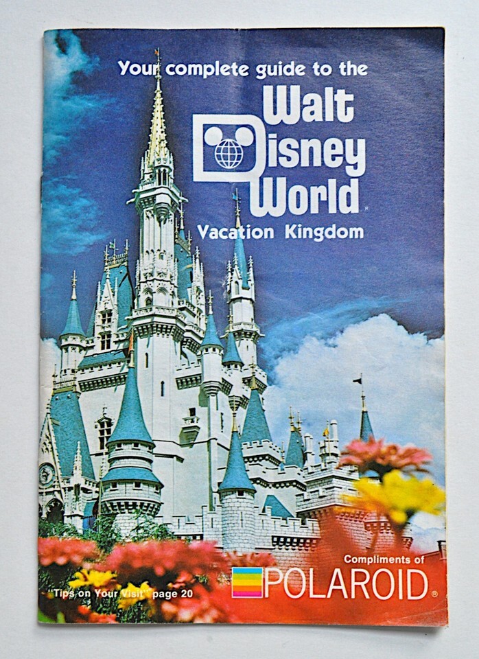Lot 2 Walt Disney World 1979 Vacationer's Guide Brochures Polaroid Park Maps 70s Item image 6
