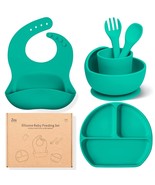 Baby Weaning Supplies for Toddlers Ziza Silicone Baby Solid Feeding Set ... - £22.10 GBP