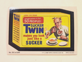 TOPPS WACKY PACKAGES SUCKER TWIN Puzzle Back 1980 16th 261 of 264 **Topps - $5.93