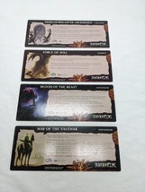 Lot Of (4) Dungeons And Dragons Campaign Cards Mark Of Heroes Set 2 - £25.22 GBP