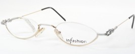 Vintage Infashion 01-130 2 Gold /Silver Unique Rare Eyeglasses 46-21-135mm Italy - £30.25 GBP