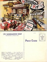 Wisconsin(WI) Milwaukee The Schwaben-Hof Restaurant &amp; Bar Linen Vintage Postcard - £5.90 GBP