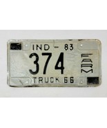 1983 Indiana Farm Truck 66 License Plate 374 - $26.73