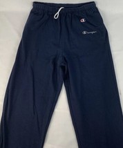 Vintage Champion Sweatpants Navy Blue Joggers Cotton Blend Men’s XL USA 90s - £31.36 GBP