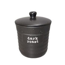 Heartland Hive Black Stoneware Canister w/Lid Dark Roast Coffee Kitchen ... - £12.68 GBP