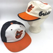 Vintage Baltimore Orioles 2 Hats 1980s Trucker Mesh AJD &amp; Painters Style... - £19.57 GBP